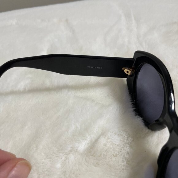 CHANEL Black Sunglasses with Gold Accents main image 10